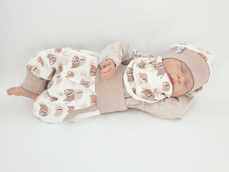 Atelier MiaMia Cool bloomers or baby set short and long acorns