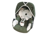 Fodera per seggiolino per bambini Maxi Cosi, fodera di ricambio o fodera aderente grigio scuro/menta scuro