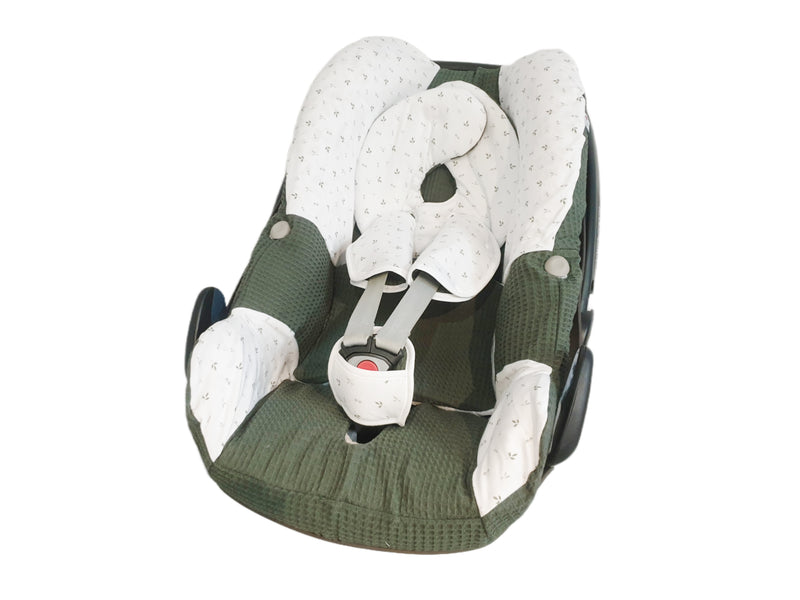 Maxi Cosi baby seat cover, replacement cover or fitted cover dark grey/duskymint