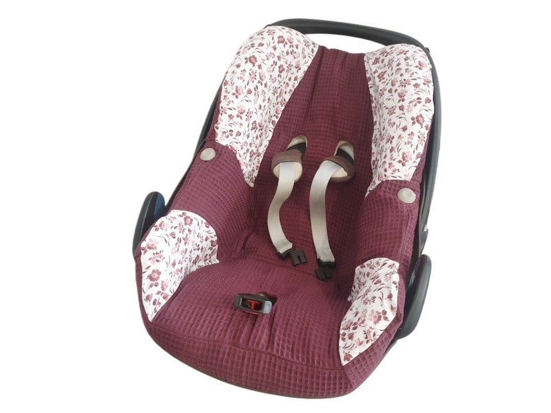 Maxi Cosi Babyschalenbezug, Ersatzbezug oder Spannbezug Beere Blüten von Atelier MiaMia