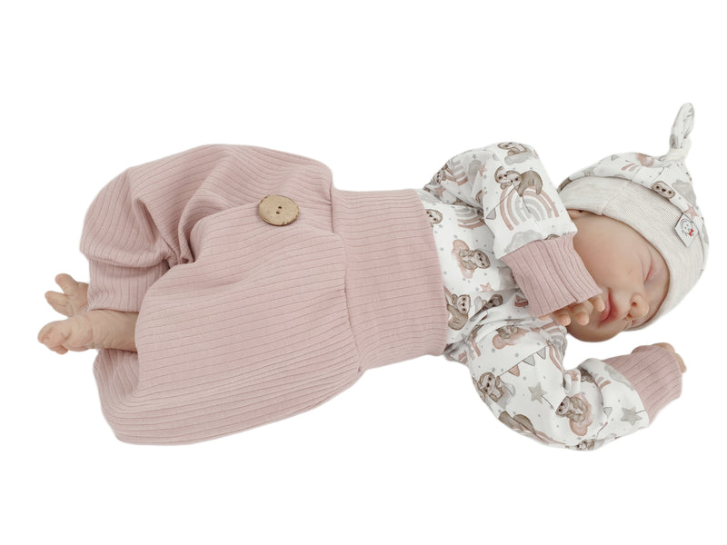 Body kurz und lang ärmelig auch als Baby Set Faultiere Regenbögen von Atelier MiaMia