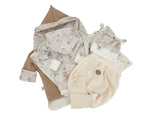 Atelier MiaMia Cool bloomers or baby set with button up to size. 140 Cord Terracotta